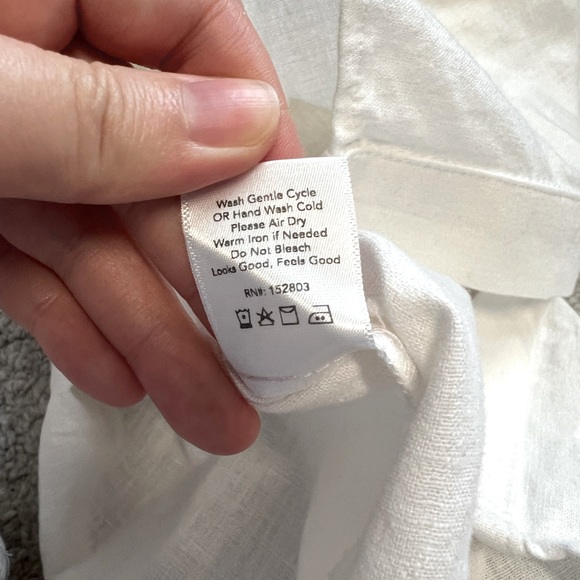 Coast White Linen Button Down Sleeveless Midi Dress - Picture 6 of 9